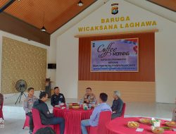 Kapolres Pasangkayu AKBP Joko Kusumadinata,SH,S.I.K Ajak Wartawan Coffee Morning