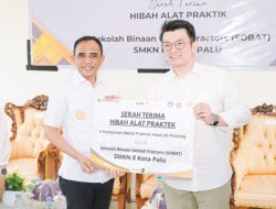 SMKN 8 Palu Terima Hibah Alat Praktek,Gubernur Sulteng Apresiasi Tinggi,Kontribusi PT.United Tractors Tbk