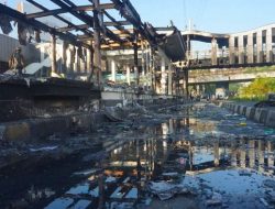 Potret Terkini Halte Transjakarta Senen, Hangus Terbakar Tinggal Rangka